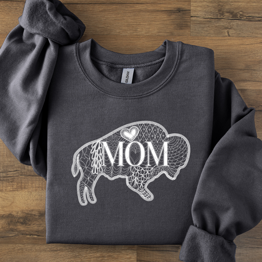 Buffalo Mom Patterned DTF Transfer
