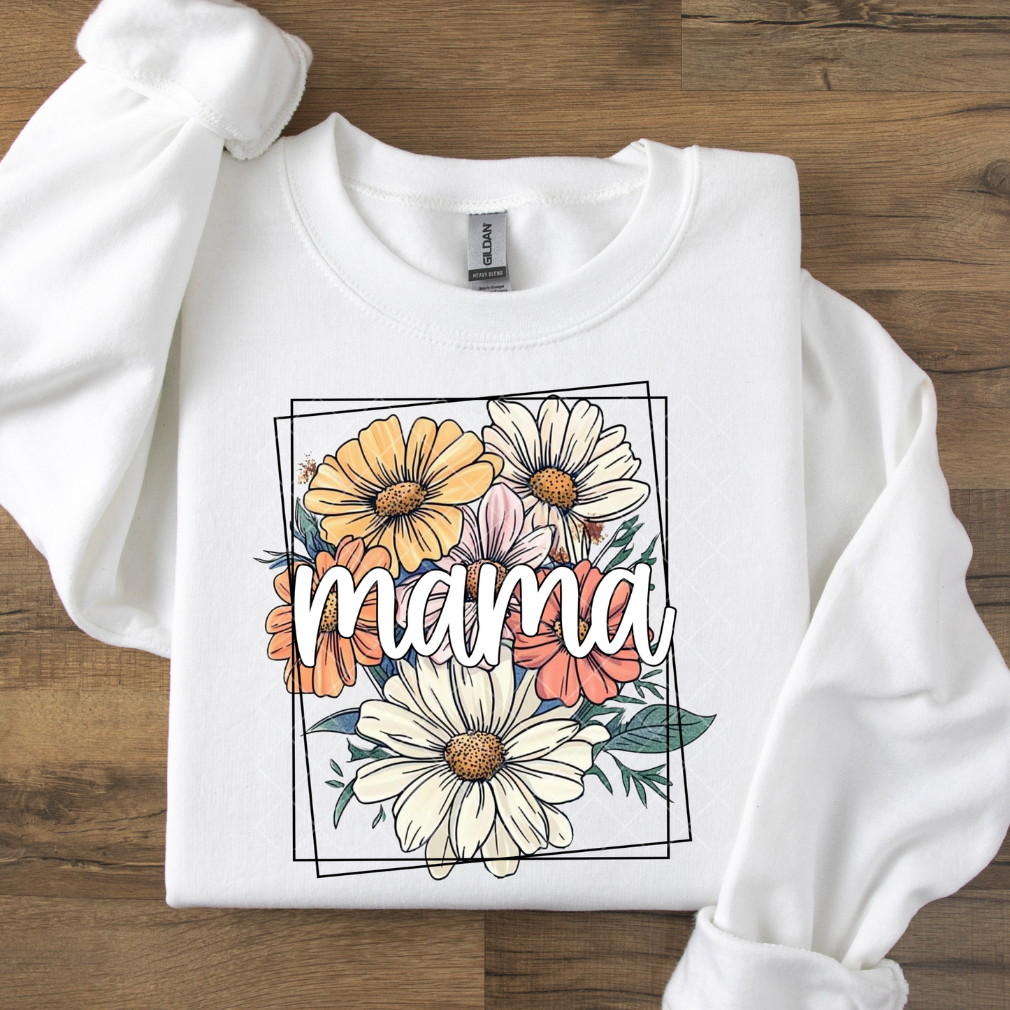 Mama Colorful Floral DTF Transfer