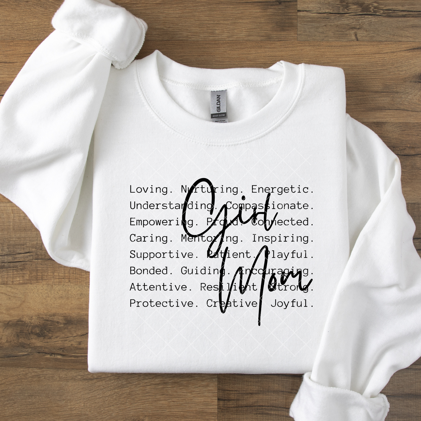 Girl Mom Life Black or White Script DTF Transfer