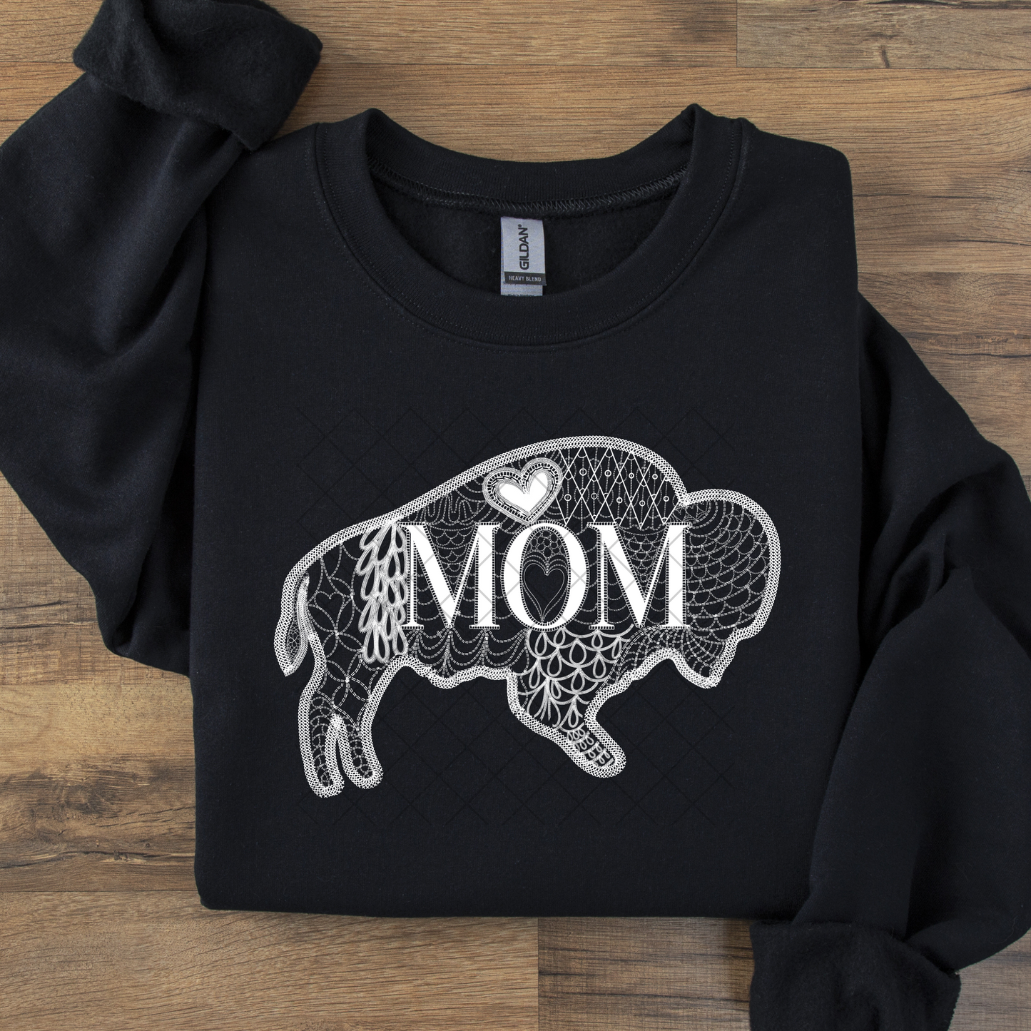 Buffalo Mom Patterned DTF Transfer