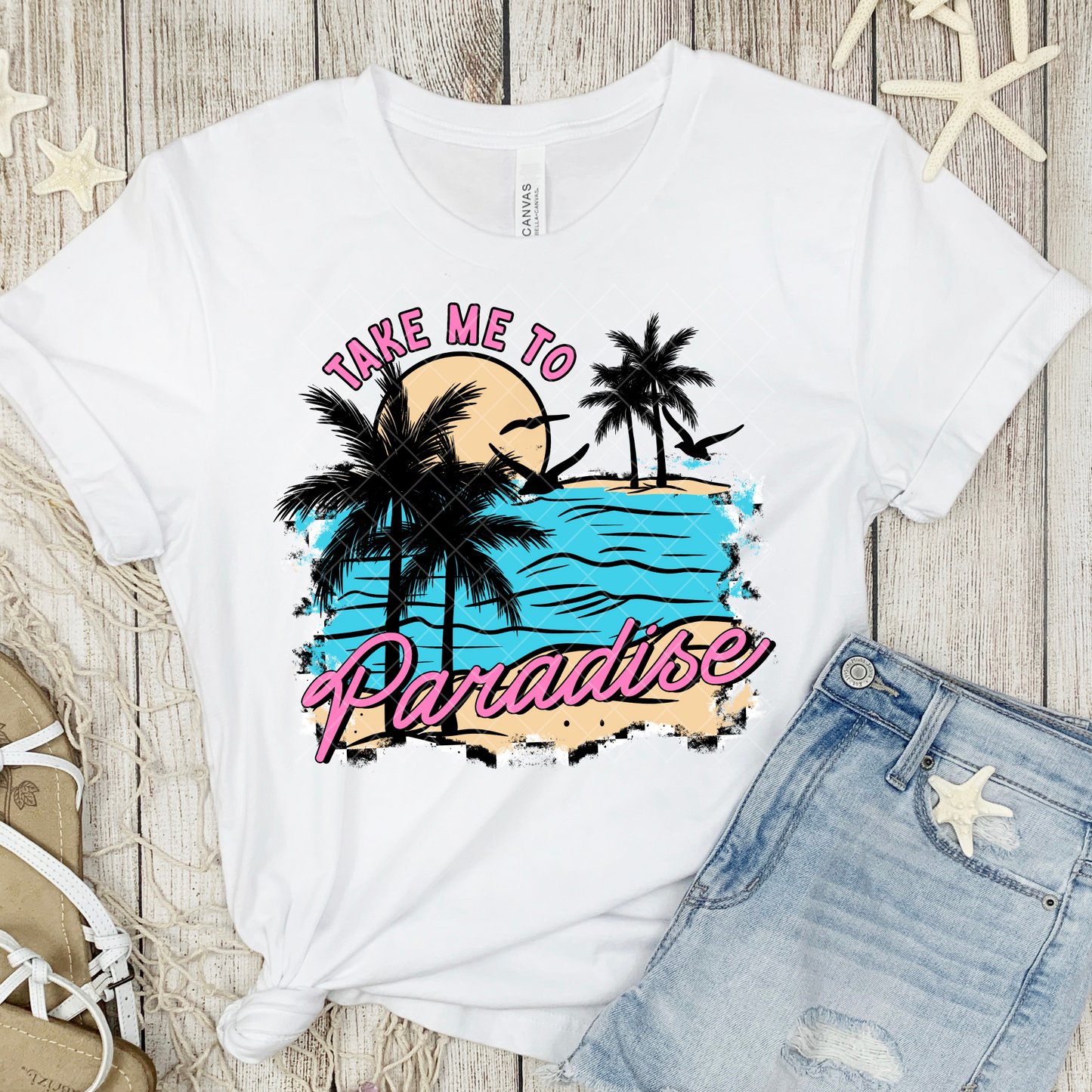 Take Me To Paradise DTF Transfer