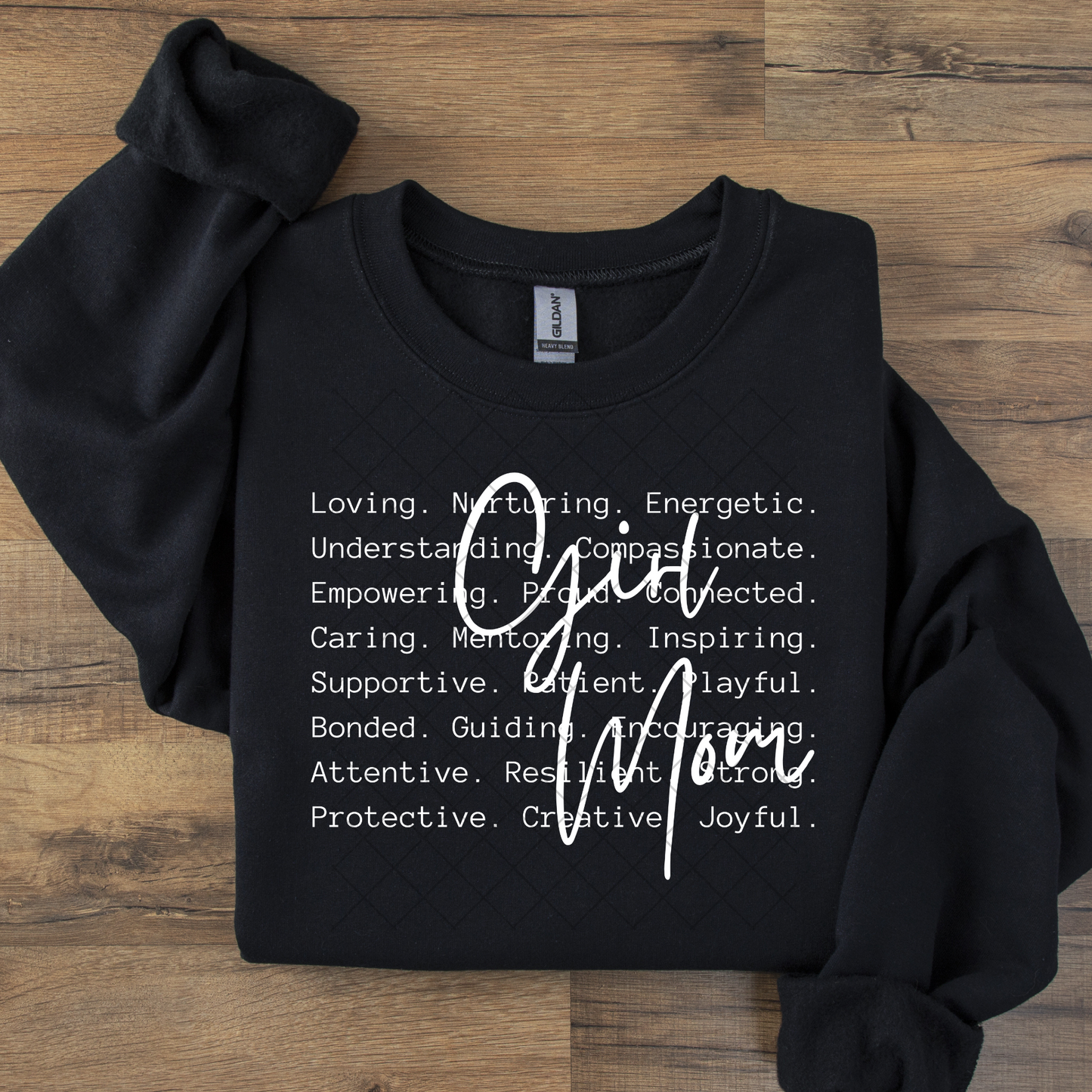 Girl Mom Life Black or White Script DTF Transfer