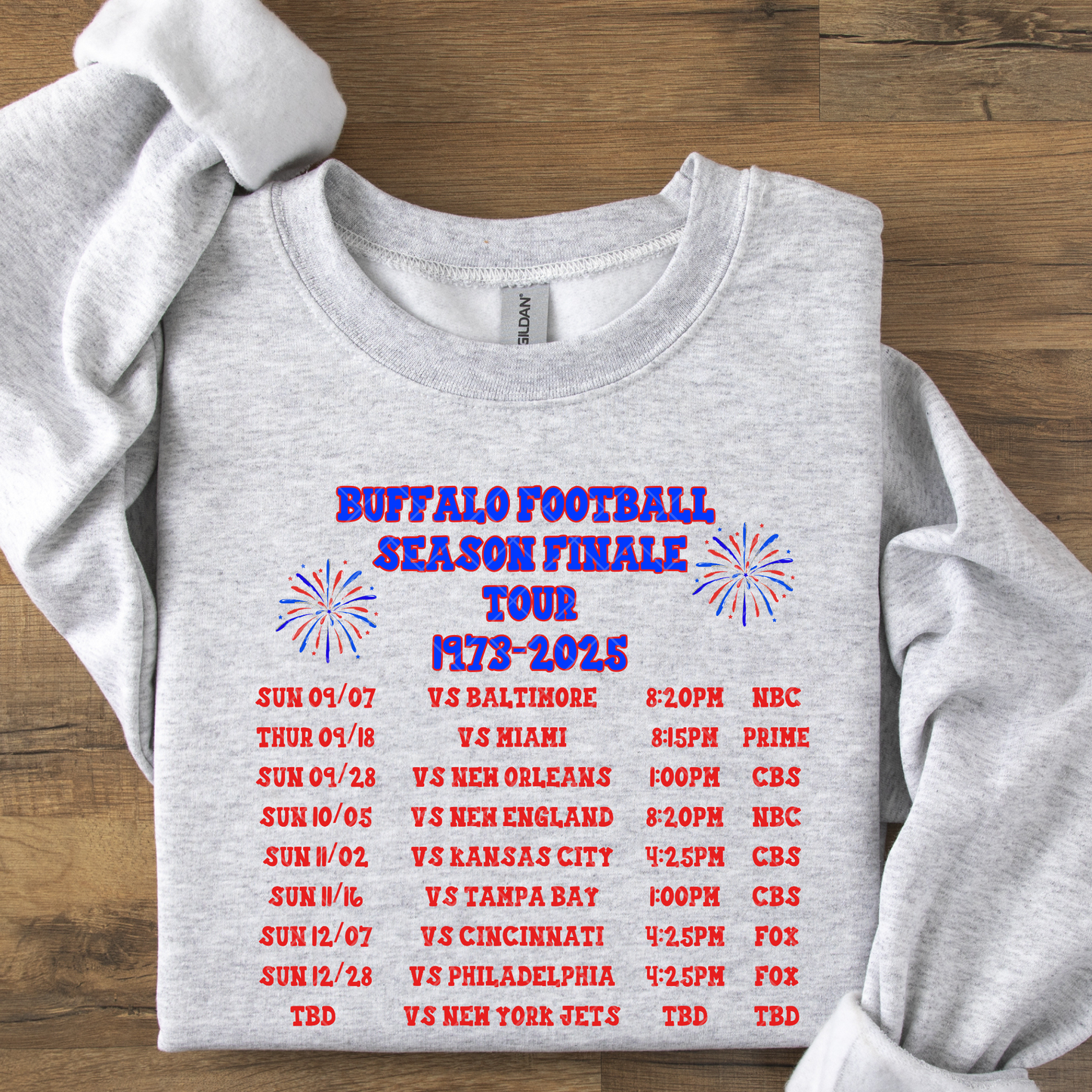 Buffalo Season Finale Tour Set with Pocket DTF Transfer