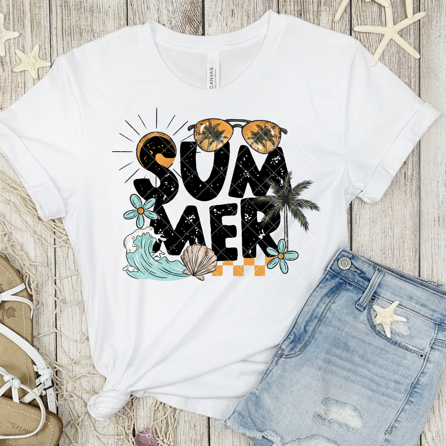 Cute Summer Shirt DTF Transfer