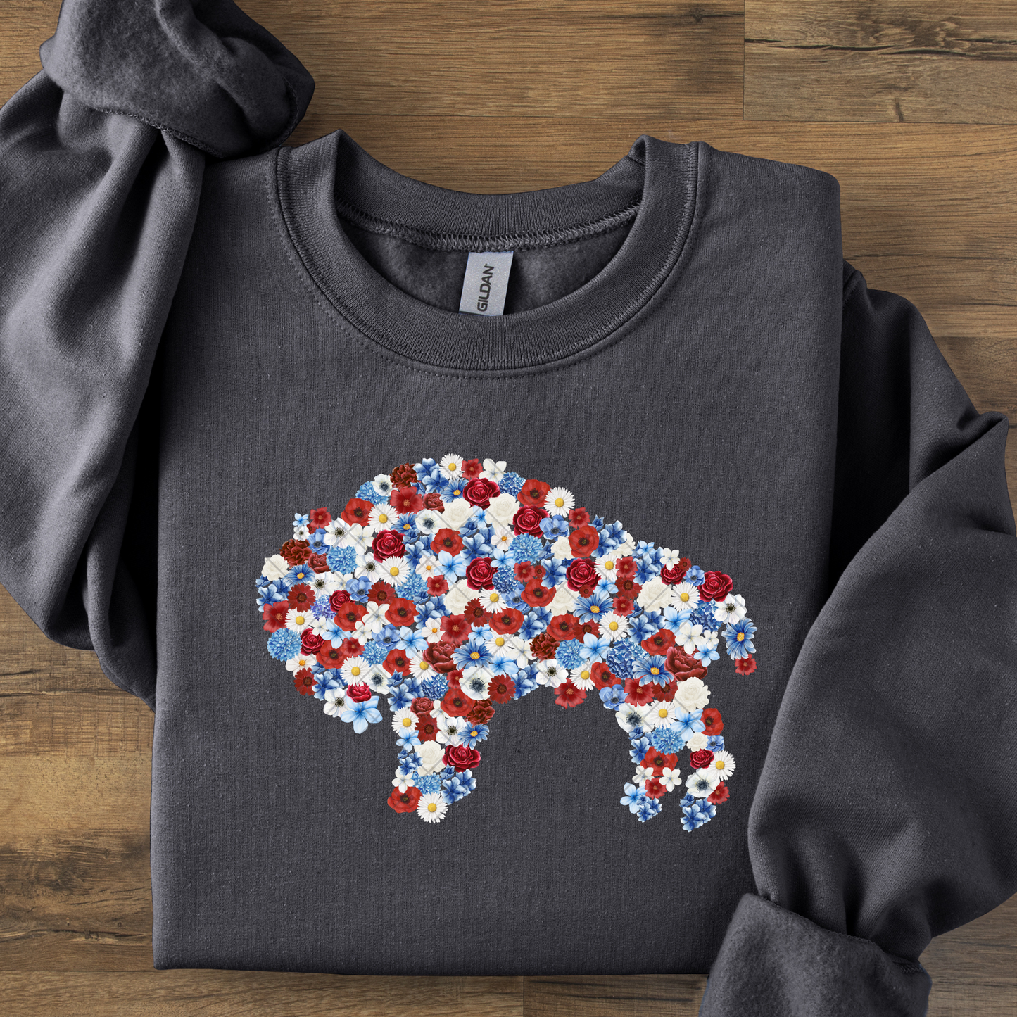 Pretty Floral Buffalo DTF Transfer