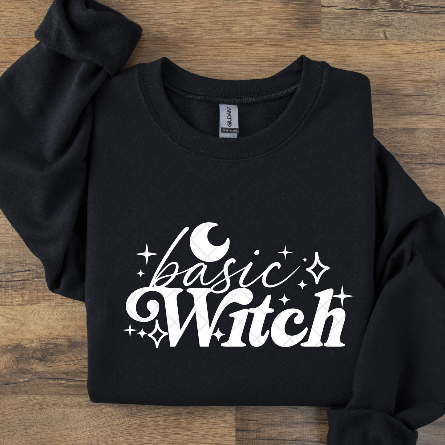 Basic Witch Black or White DTF Transfer