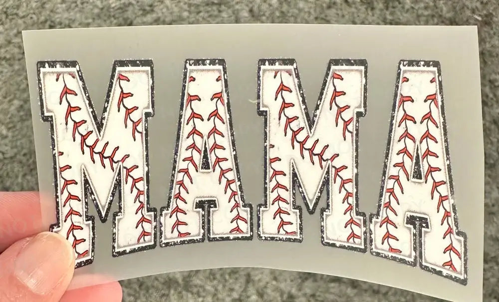 Baseball Mama Dtf Transfers Clear Film Prints Ready To Press Heat Transfer Direct Print Hot Peel