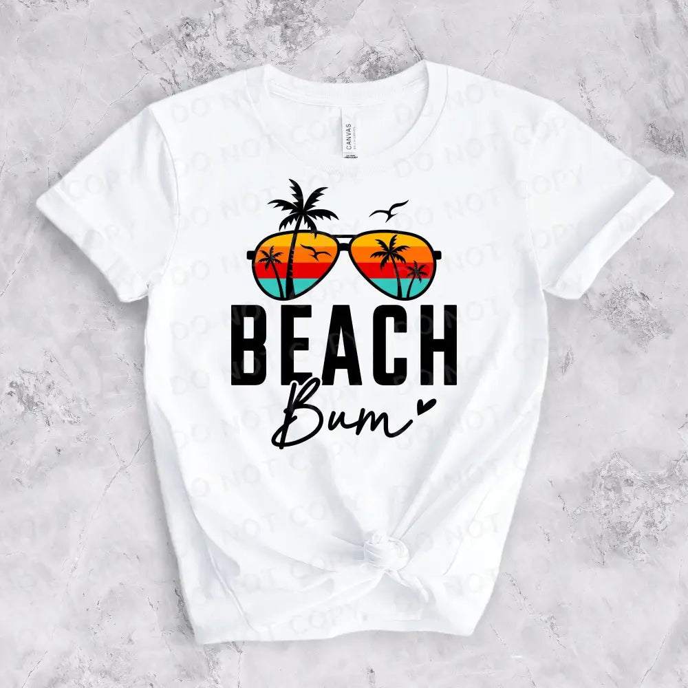 Beach Bum Dtf Transfers Clear Film Ready To Press Heat Transfer Direct Print Spring Break Summer