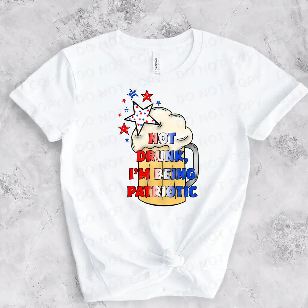 Beer Mug Not Drunk Being Patriotic Starsdtf Transfers Ready To Press Heat Transfer Direct Film