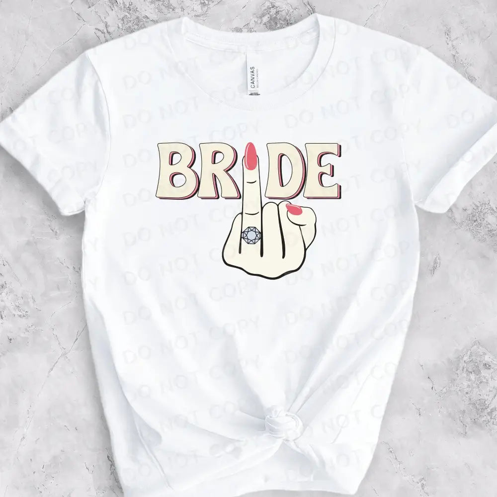 Bride Engagement Ring Finger Wedding Party Dtf Transfers Clear Film Prints Ready To Press Heat