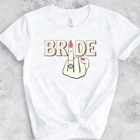 Bride Engagement Ring Finger Wedding Party Dtf Transfers Clear Film Prints Ready To Press Heat