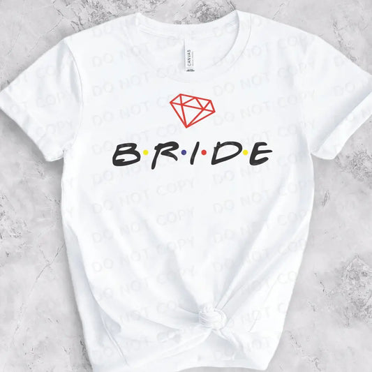 Bride Wedding Party Dtf Transfers Clear Film Prints Ready To Press Heat Transfer Direct Print Hot