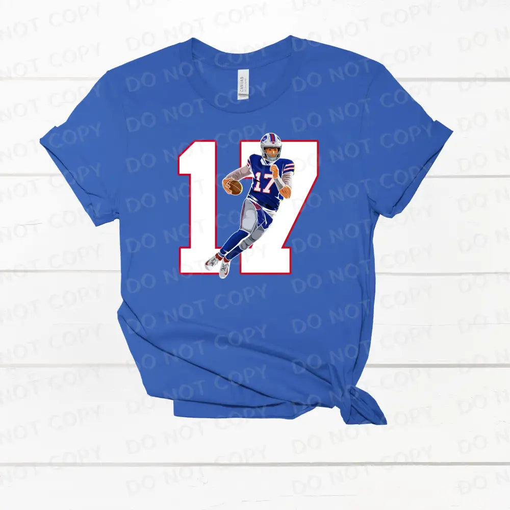 Buffalo Football 17 Allen Dtf Transfers Ready To Press Heat Transfer Direct Film Print Hot Peel