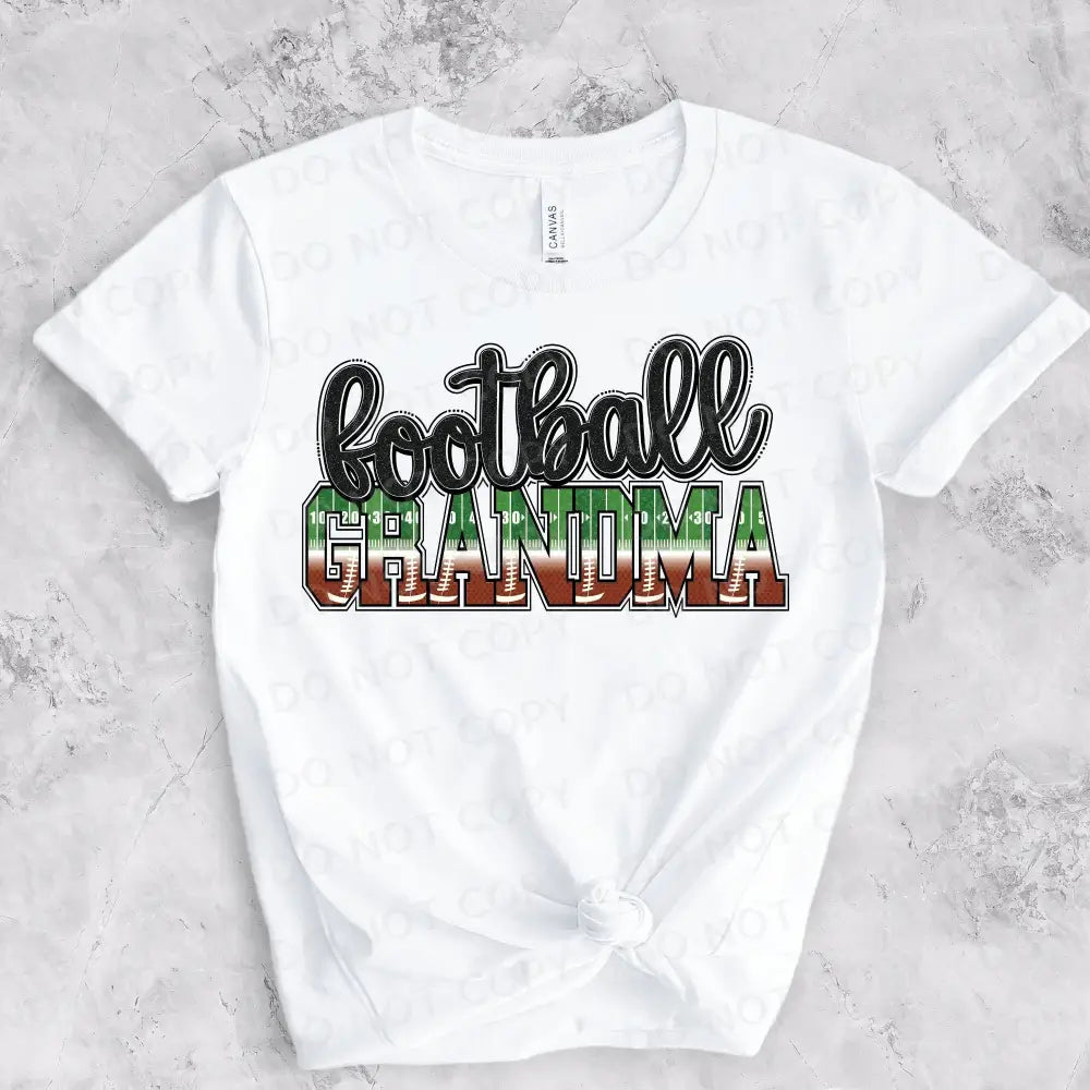 Football Grandma Field Dtf Transfers Clear Film Prints Ready To Press Heat Transfer Hot Peel