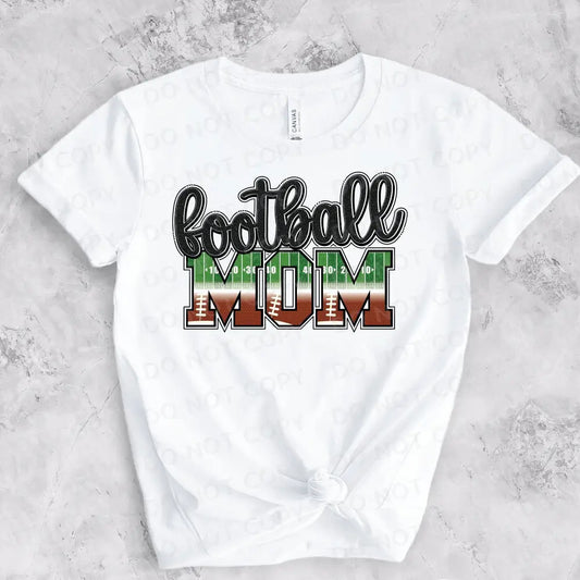 Football Mom Field Dtf Transfers Clear Film Prints Ready To Press Heat Transfer Hot Peel