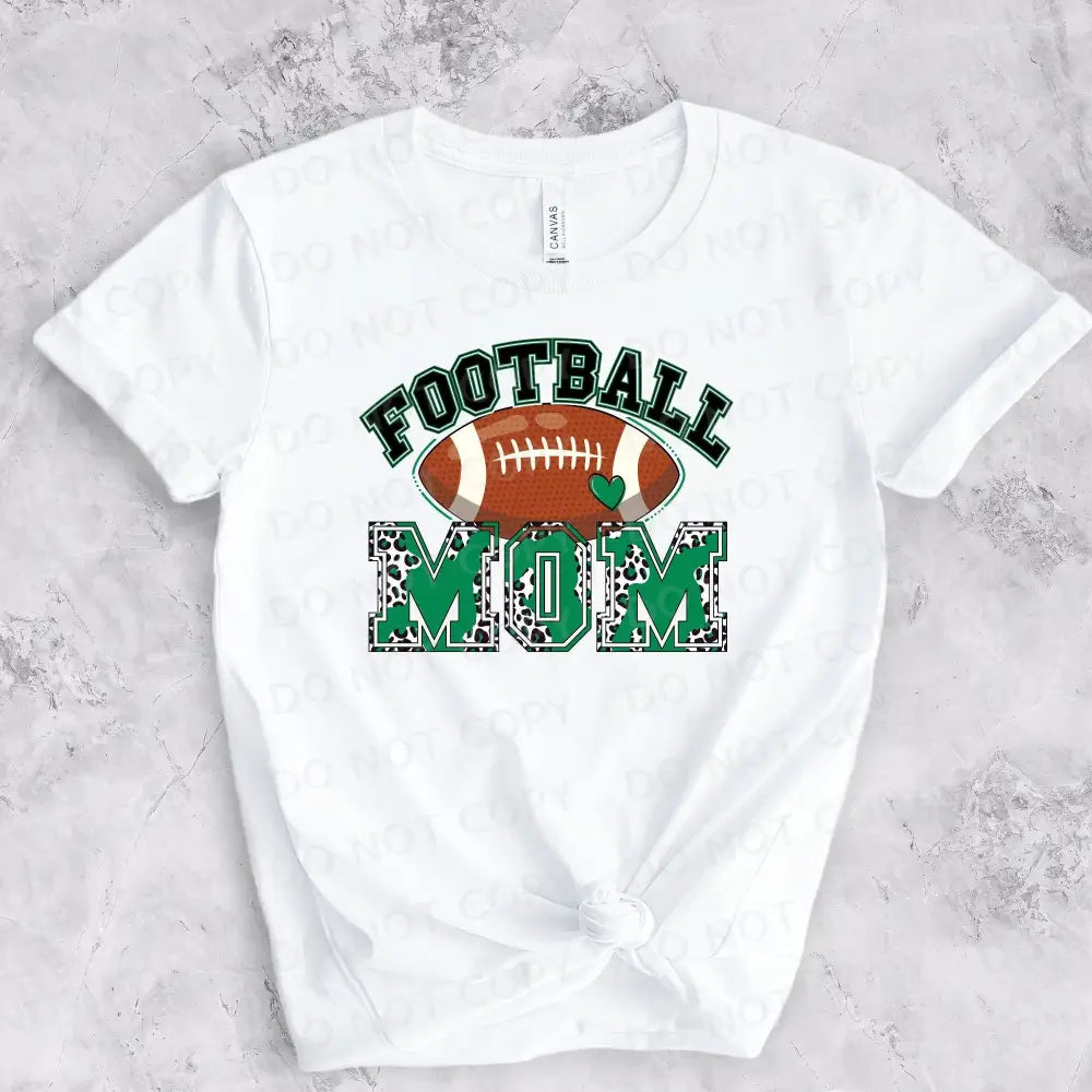 Football Mom Green Dtf Transfers Clear Film Prints Ready To Press Heat Transfer Hot Peel