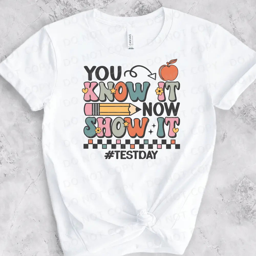 Know It Show Dtf Transfers Ready To Press Heat Transfer Direct Film Print Clear Film You Now Test