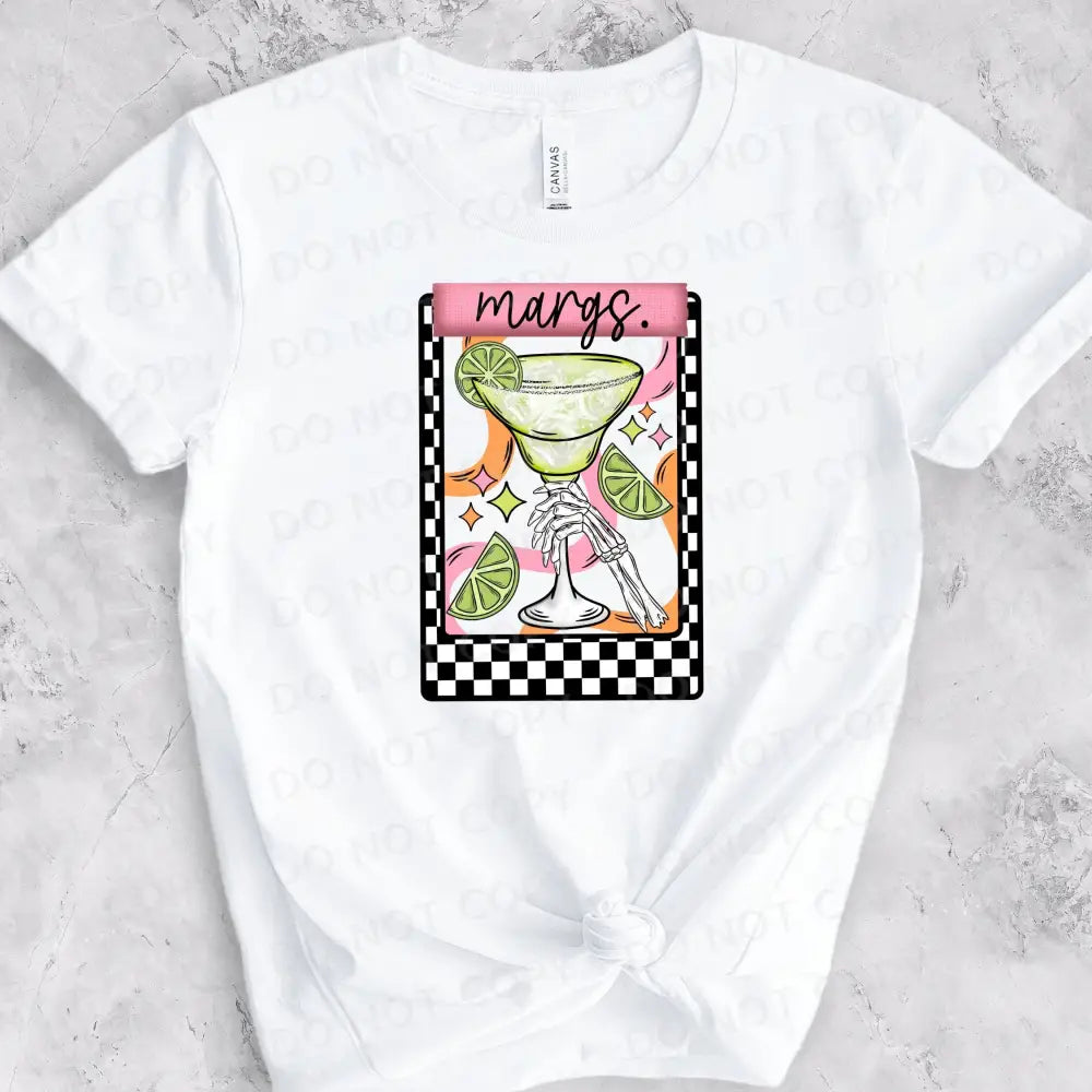 Margs Dtf Transfers Clear Film Ready To Press Heat Transfer Direct Print Palm Tree Margaritas Black