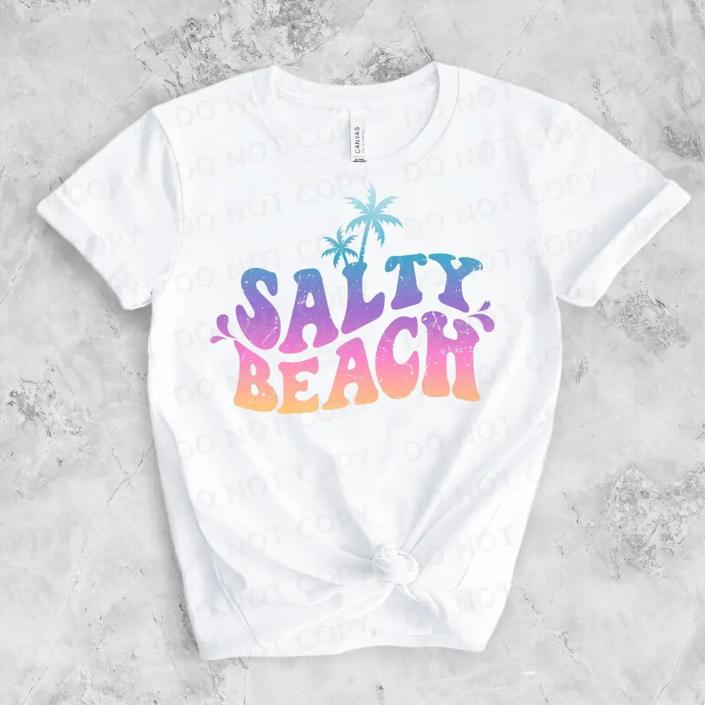 Salty Beach Dtf Transfers Clear Film Print Ready To Press Heat Transfer Direct Spring Break