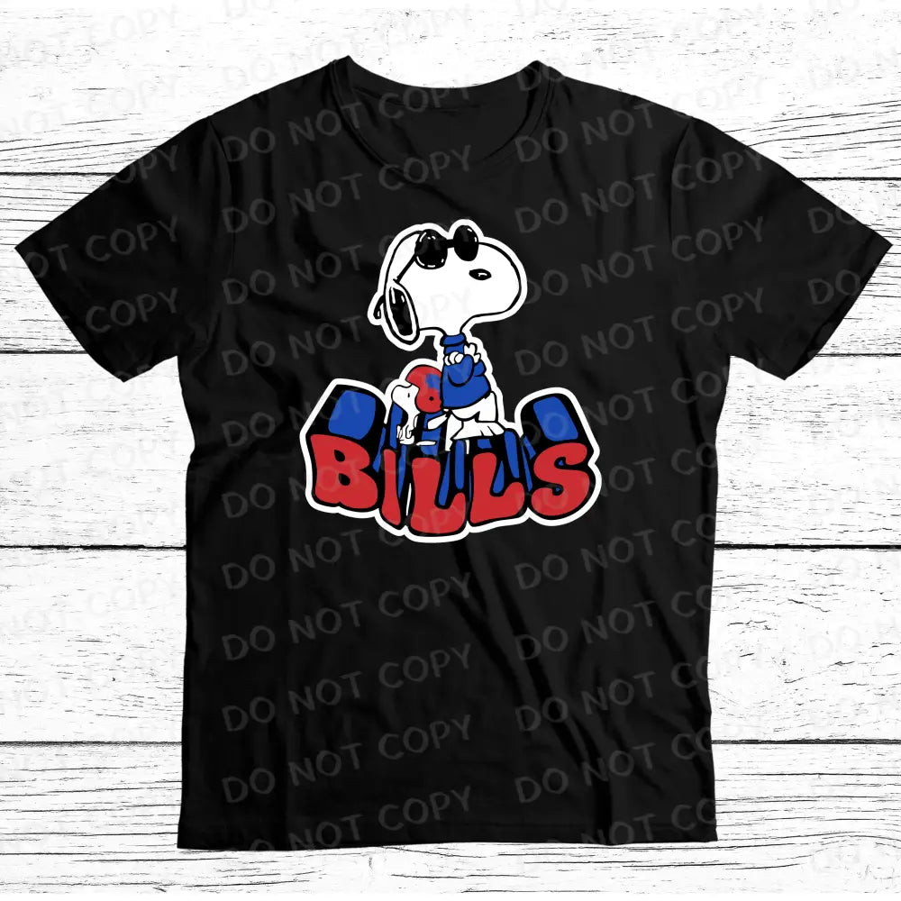 Snoopy Buffalo Football Kids Dtf Transfers Ready To Press Heat Transfer Direct Film Print Bills