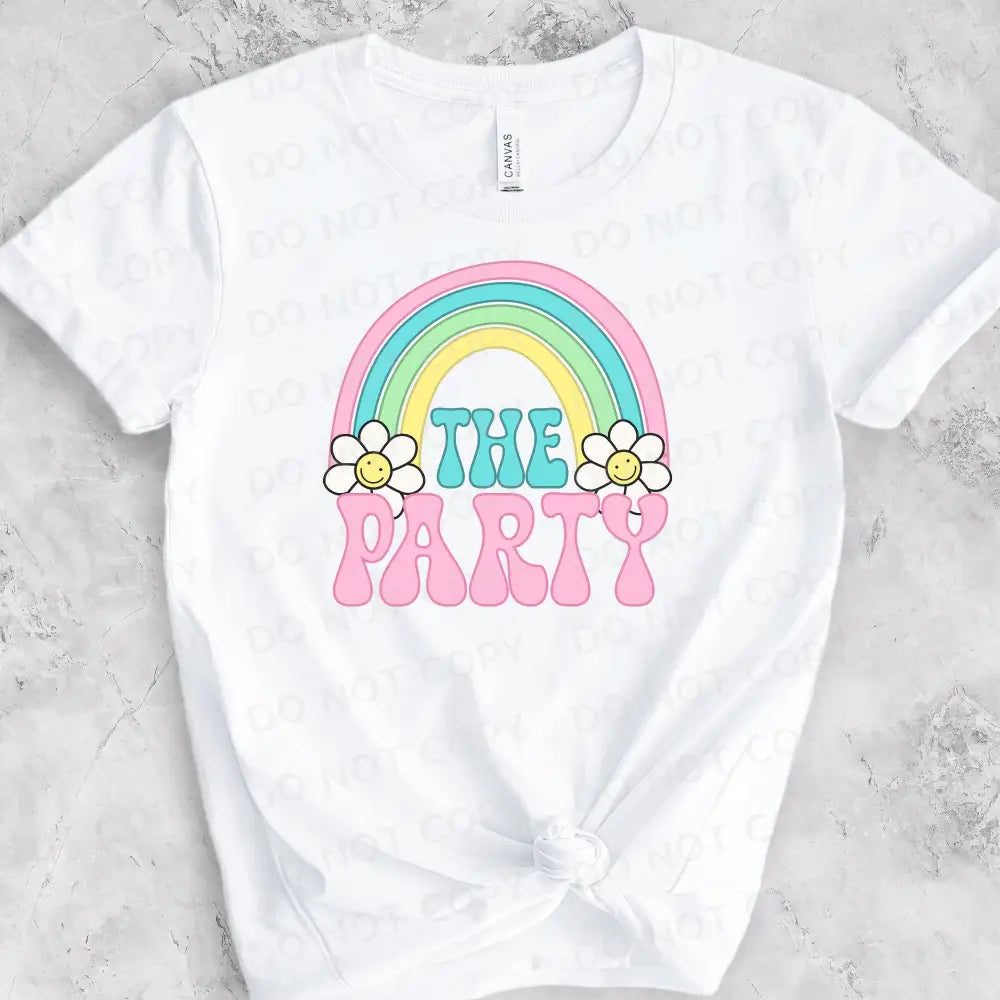 The Party Bachelorette Rainbow Wedding Dtf Transfers Clear Film Prints Ready To Press Heat Transfer