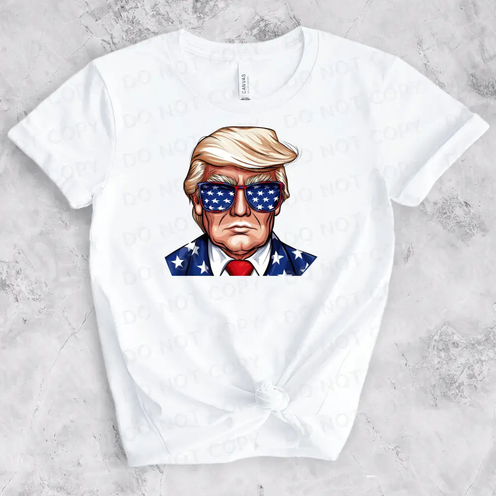 Trump Patriotic Cartoon Dtf Transfers Clear Film Prints Ready To Press Heat Transfer Direct Print