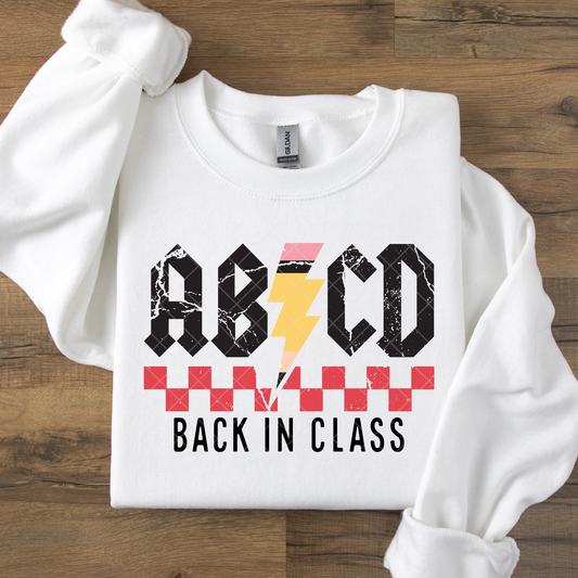 ABCD Back In Class DTF Transfer