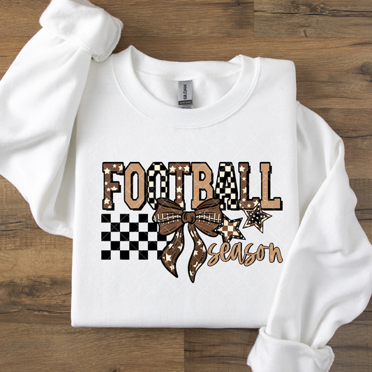 Football Season Bow DTF Transfer