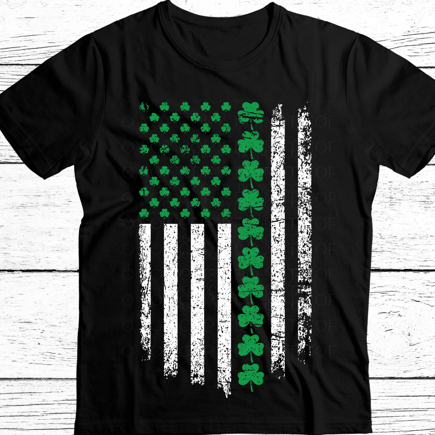 Shamrock Flag DTF Transfer