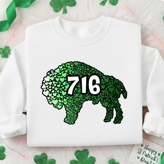 716 Buffalo Ombre St Patrick's Day DTF Transfer
