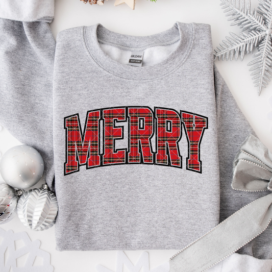 Merry Plaid DTF Transfer