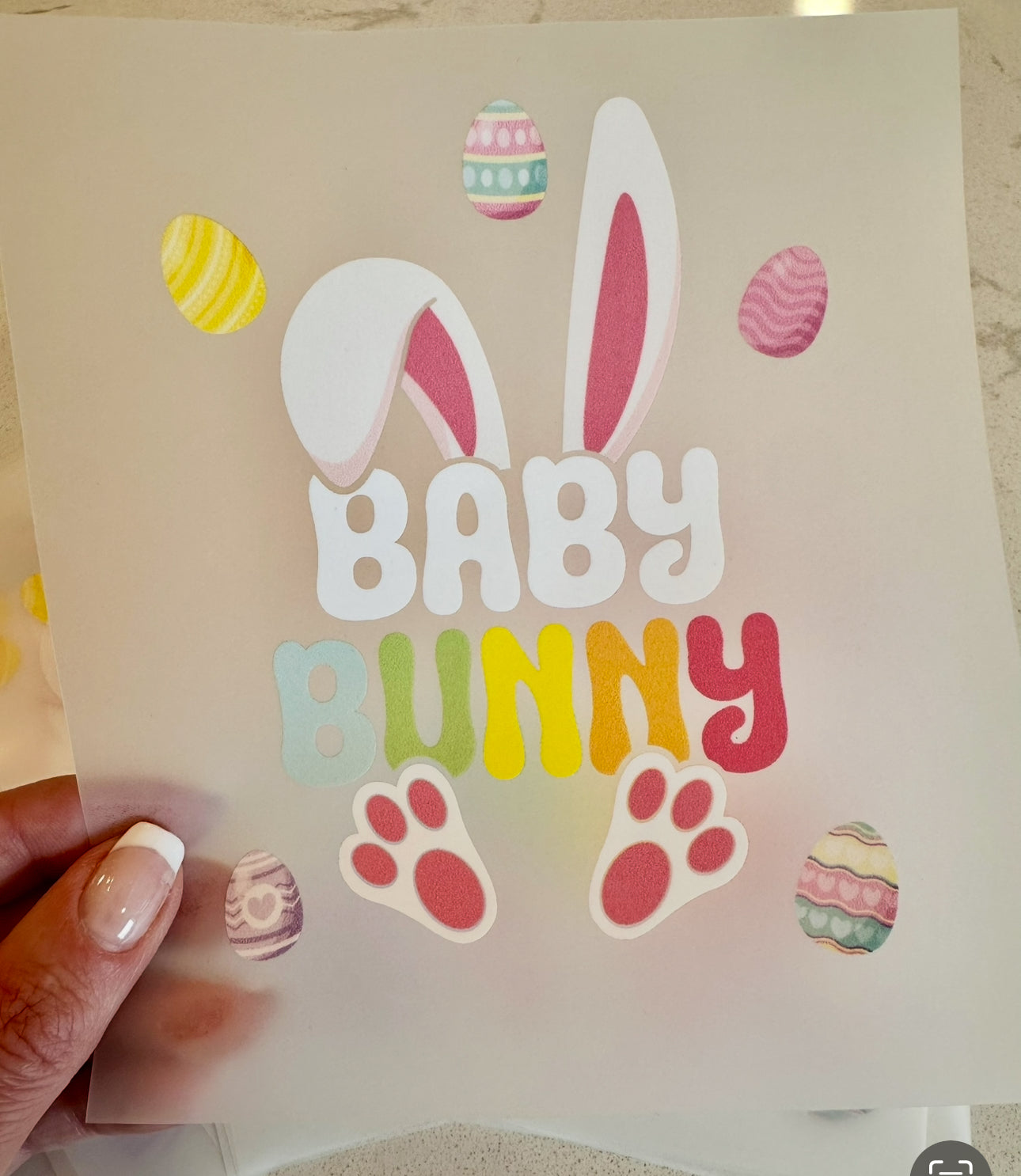 Destash Easter Baby Bunny 2 for $1 DTF Transfer