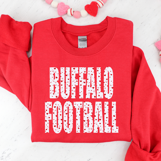 Buffalo Football Hearts DTF Transfer