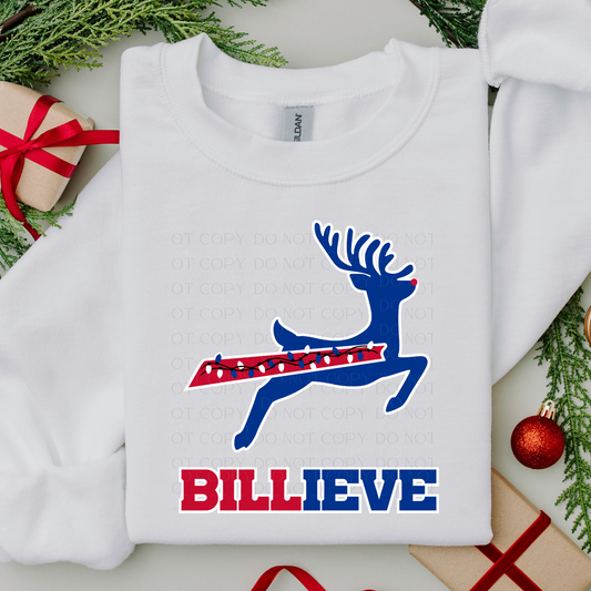 Buffalo Billieve Christmas Reindeer DTF Transfer