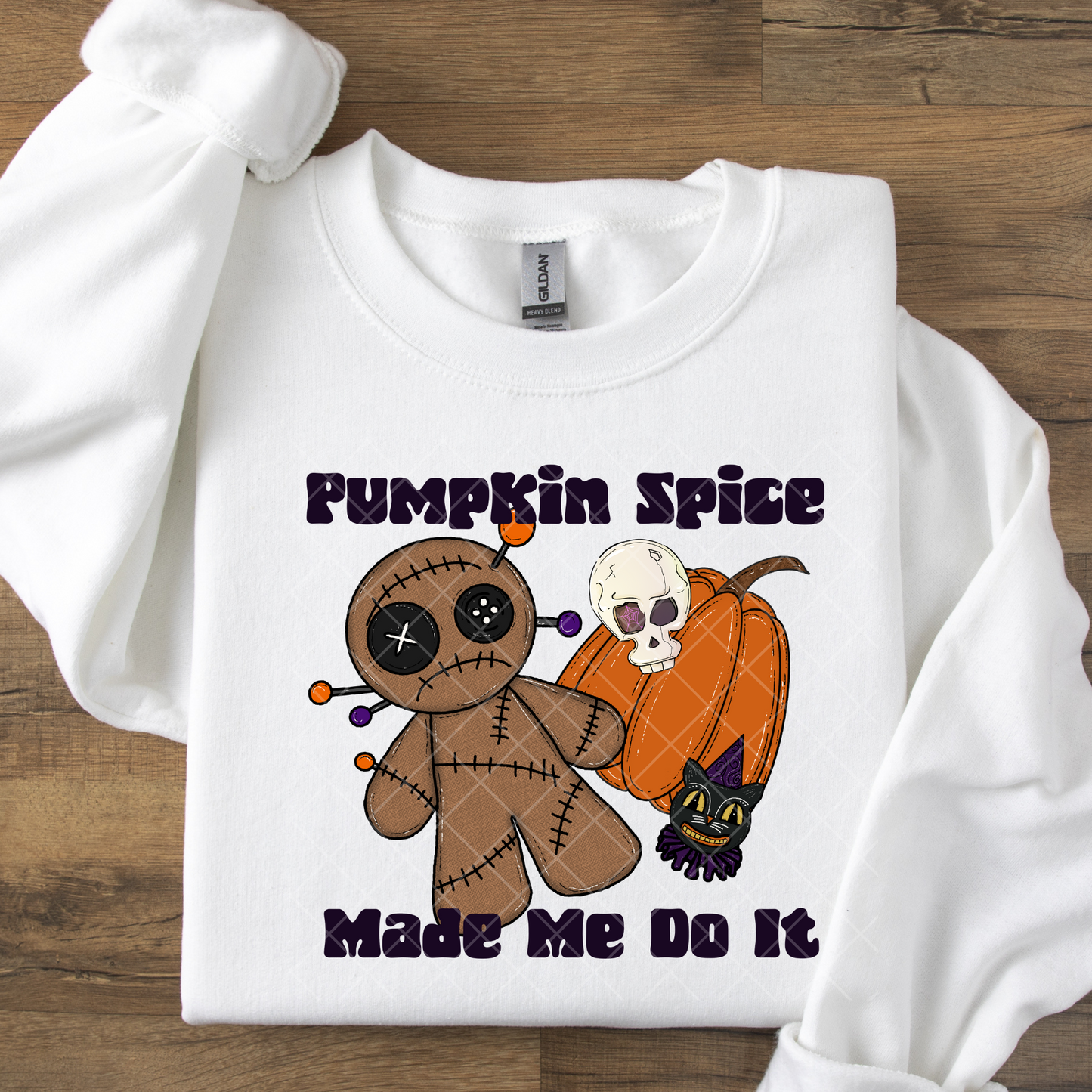 Pumpkin Spice Made Me Do It DTF Transfer