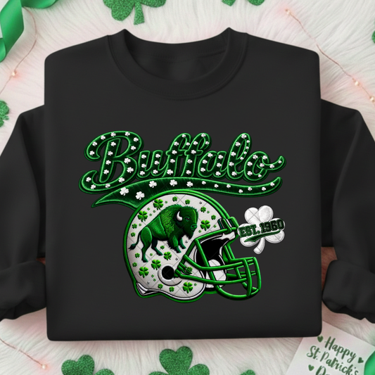 Buffalo St Patrick's Day Helmet DTF Transfer