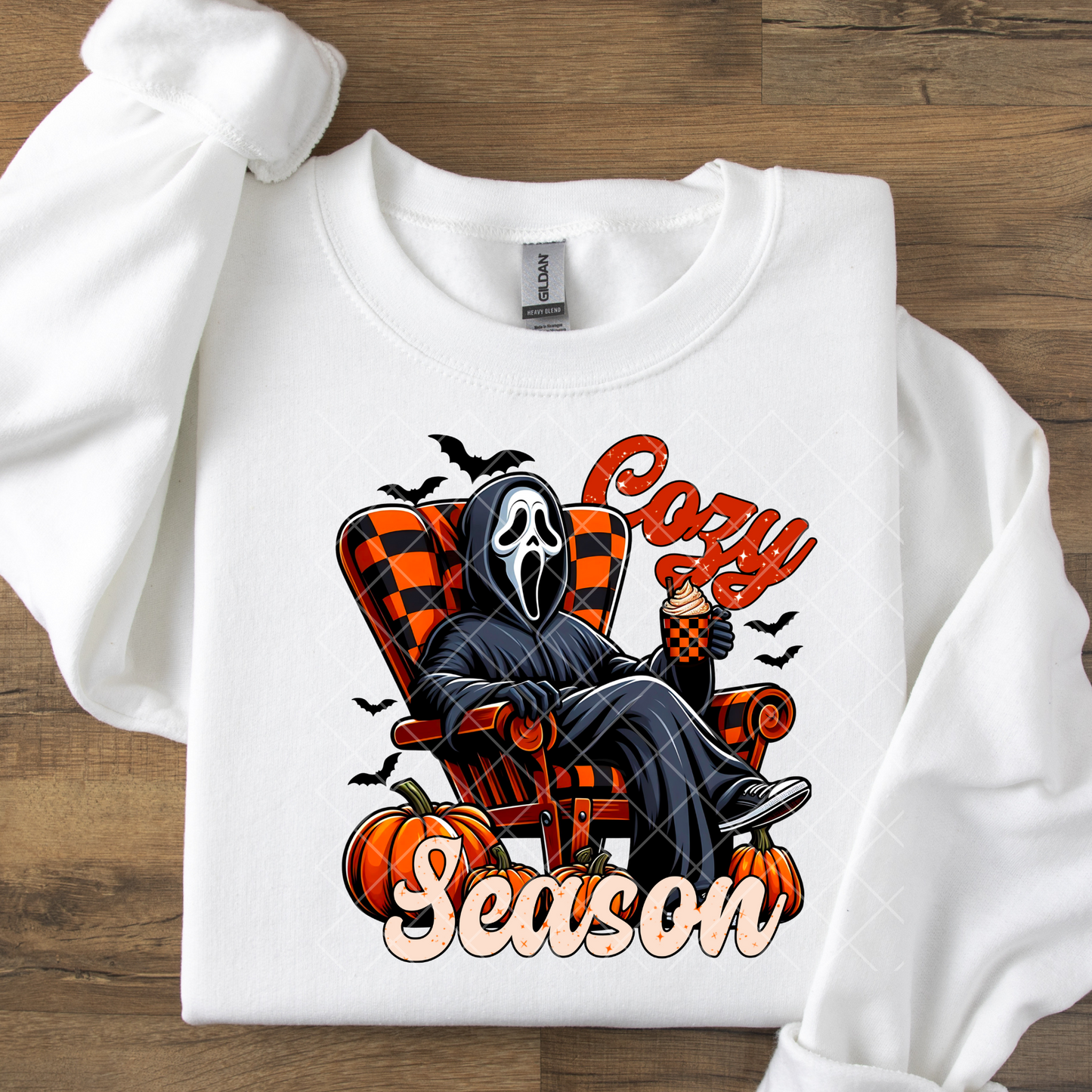 Cozy Season Scary Movie Characters DTF Transfer