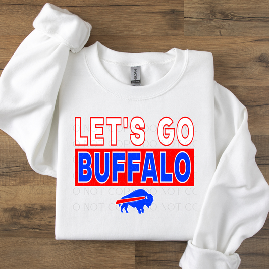 Let's Go Buffalo  DTF Transfer