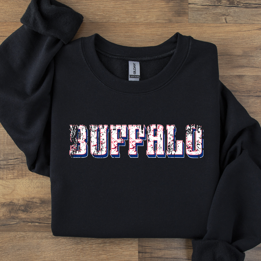 Distressed Buffalo DTF Transfer