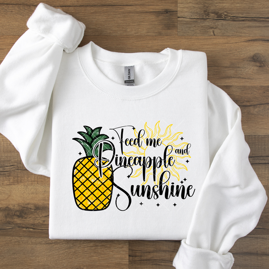 Feed Me Pineapple and Sunshine DTF Transfer