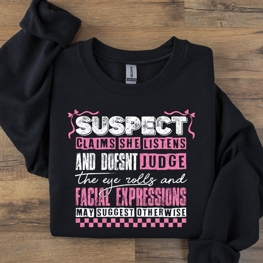 Suspect Claims She Listens and Doesn't Judge DTF Transfer
