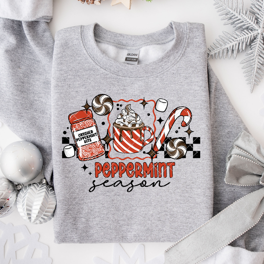 Peppermint Season DTF Transfer