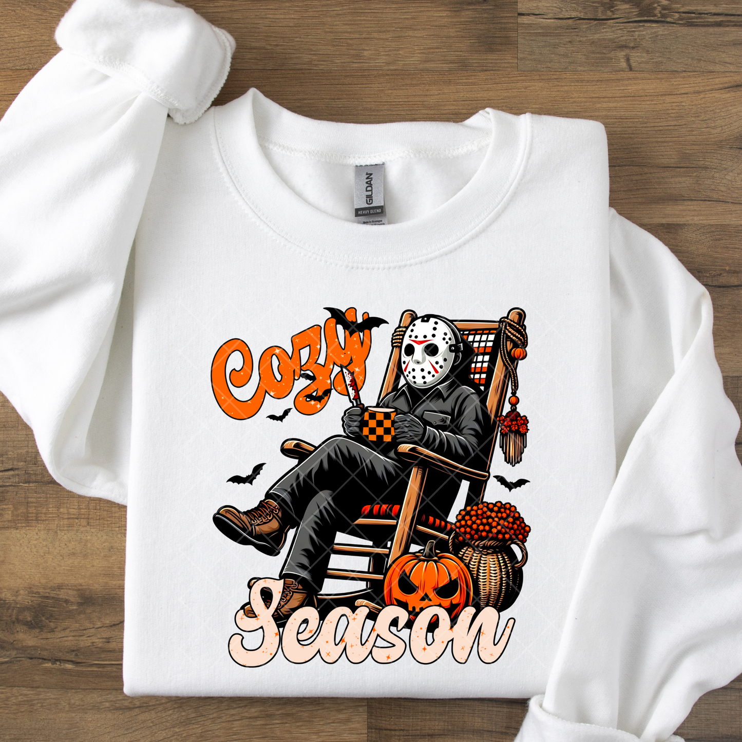 Cozy Season Scary Movie Characters DTF Transfer