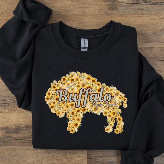 Buffalo Sunflowers DTF Transfer