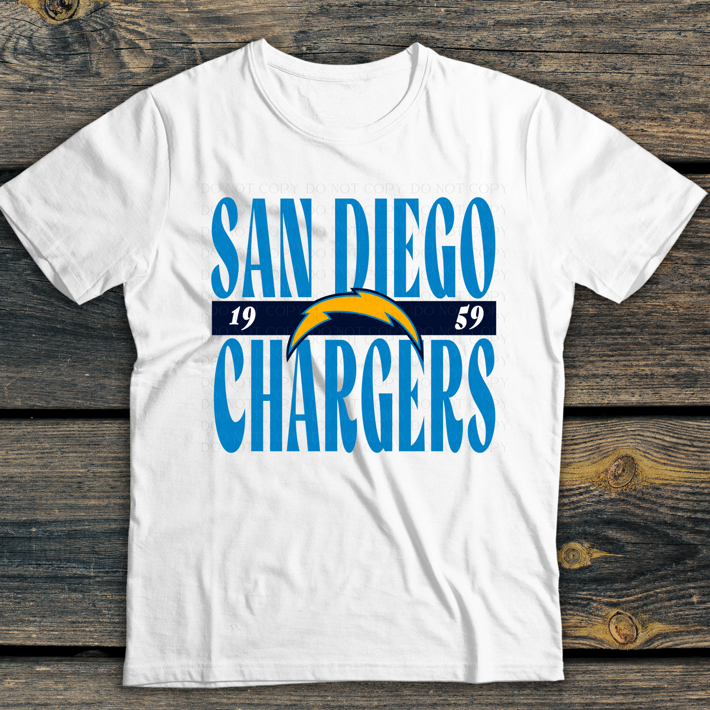 Chargers 1959 Football DTF Transfer