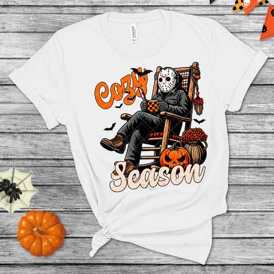 Cozy Season Scary Movie Characters DTF Transfer