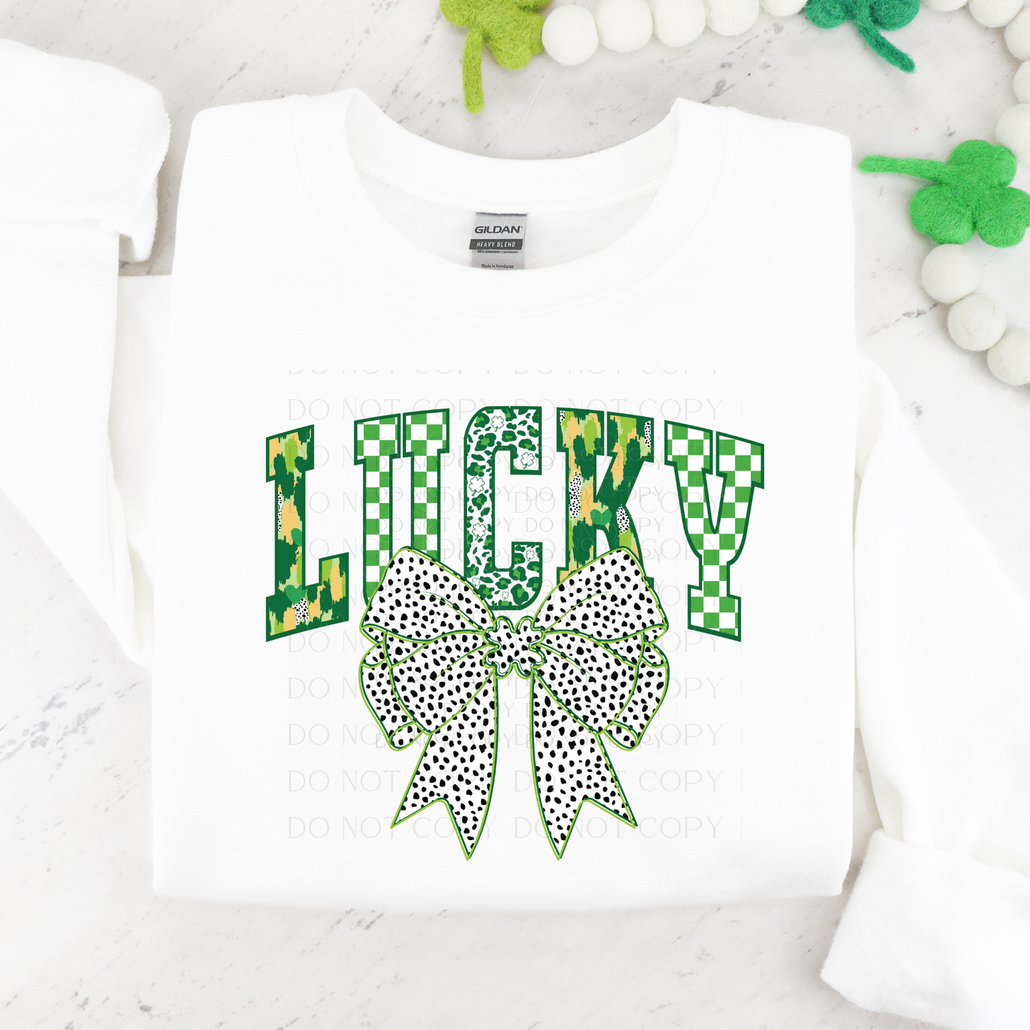 Lucky St Patrick's Day Bow DTF Transfer