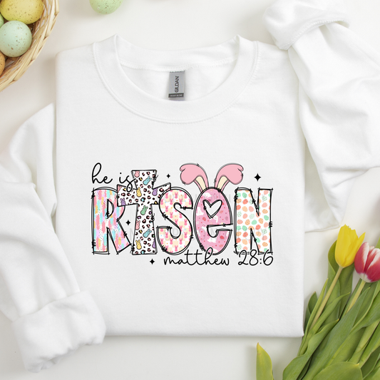 He Is Risen Easter DTF Transfer