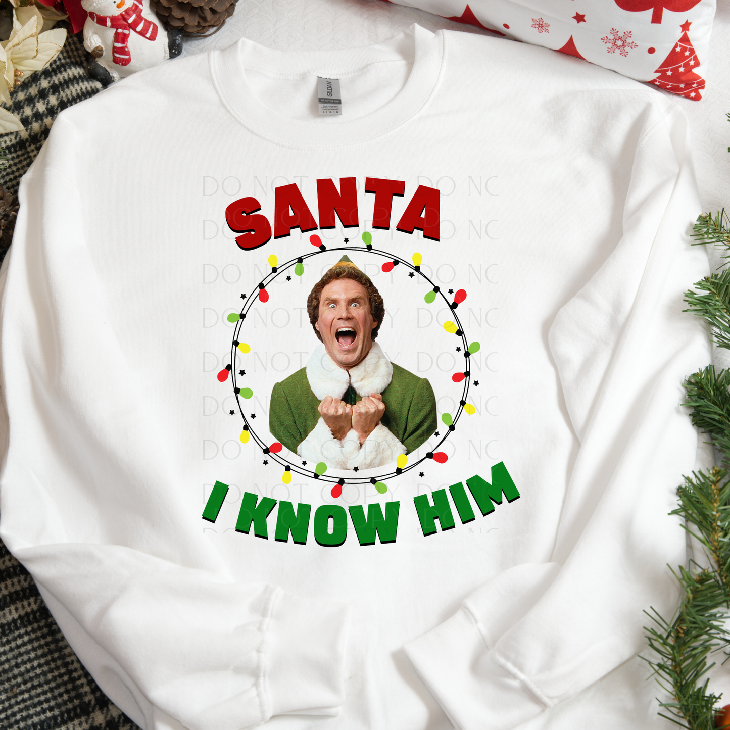 Santa I Know Him Christmas DTF Transfer