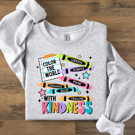Color the World with Kindness DTF Transfer